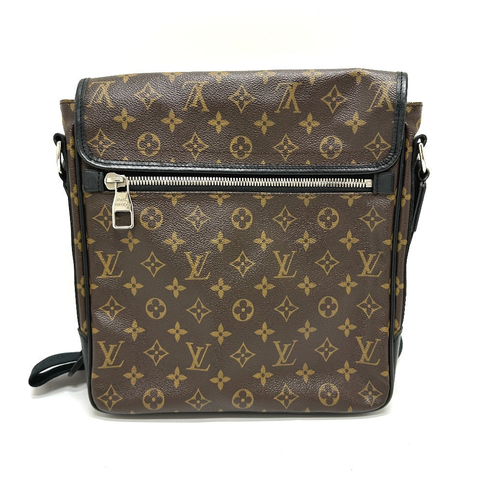 Louis Vuitton M56715 macacer Bus MM Monogram Canvas Brown Shoulder Bag
