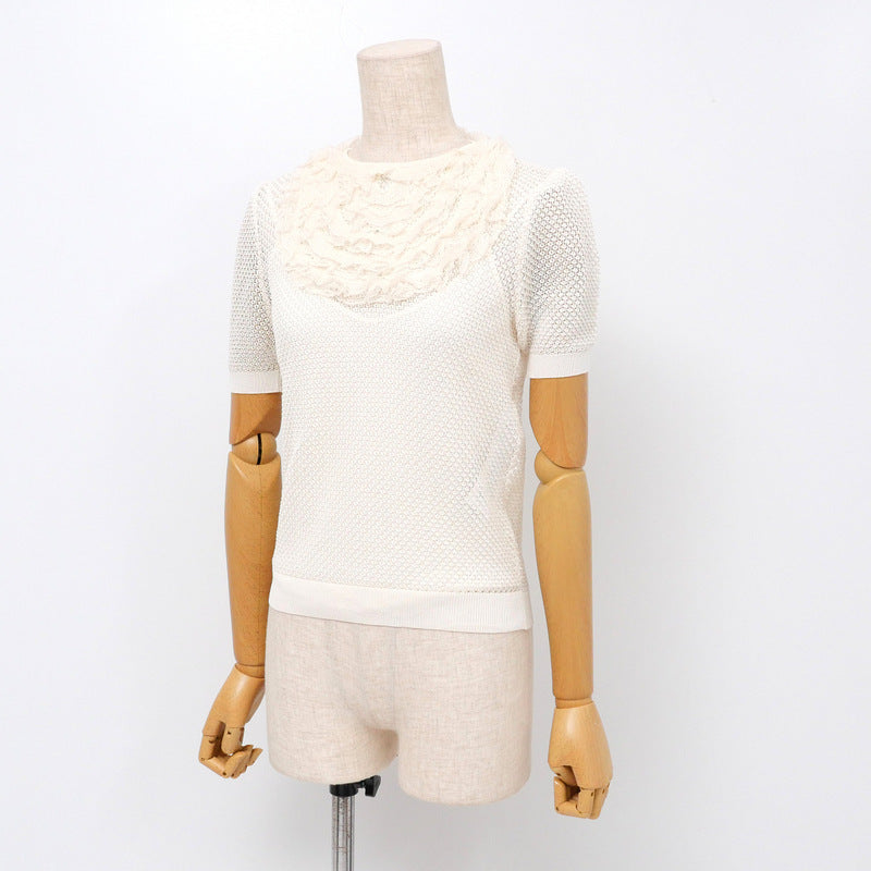 Dior Christian Knit Knit Off Women Handbag White Travel Bag