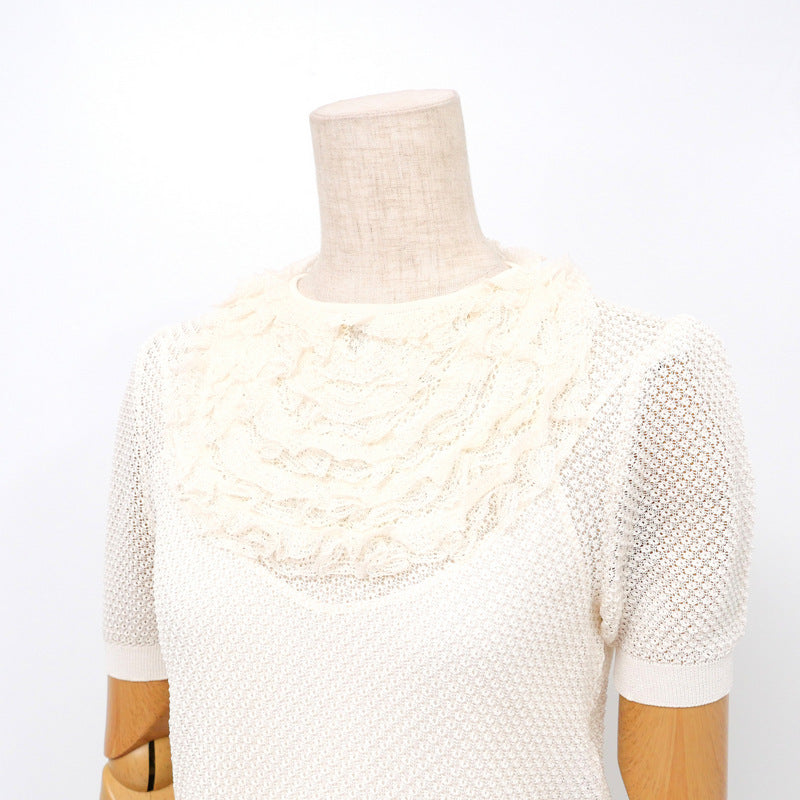 Dior Christian Knit Knit Off Women Handbag White Travel Bag