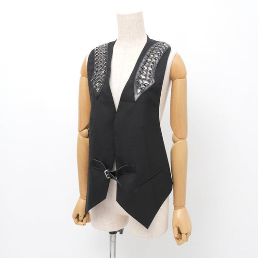 Louis Vuitton Vest 95 5 silk 36 Wool Black Handbag