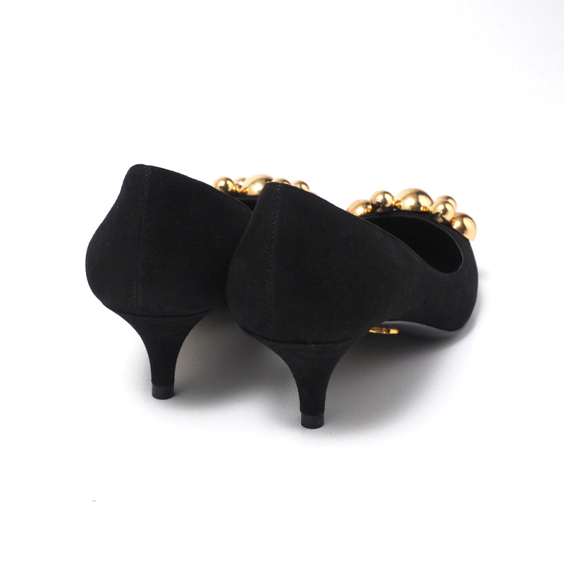 Pumps Women Handbag Leather Black Shoes