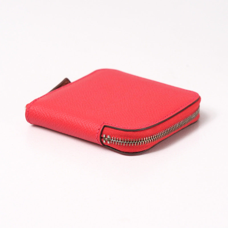 Pouch Epsom Metal: Della Cavalleria Azap Compact Pink Silver Travel Bag