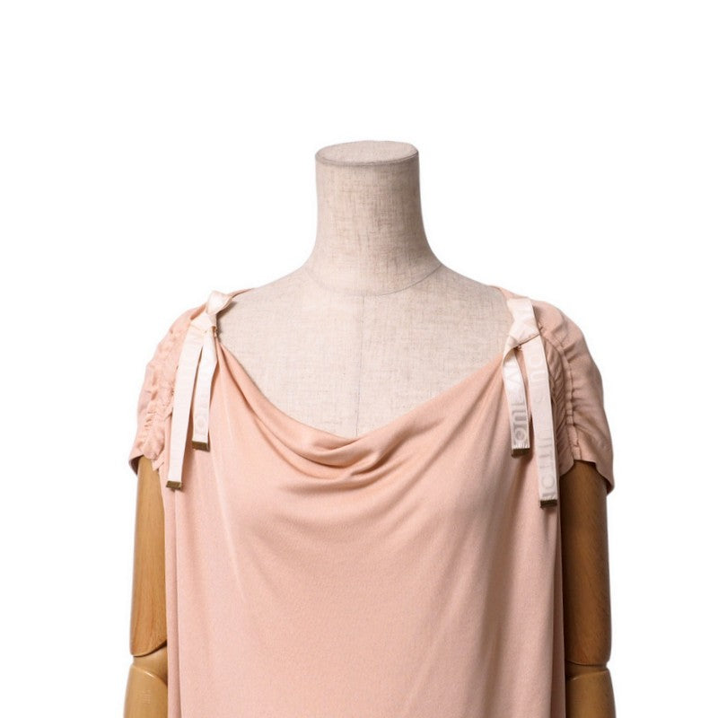 Louis Vuitton Cut RW102W Rayon XS Beige Pink Handbag