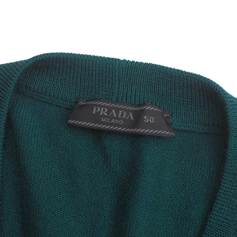 Cardigan Wool Type Mens Handbag Green Travel Bag