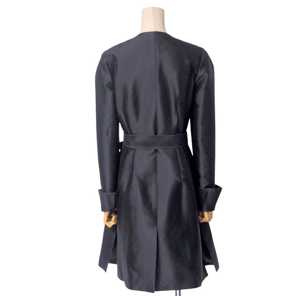 Dior Christian Coat Silk Women (F) Handbag Black Travel Bag