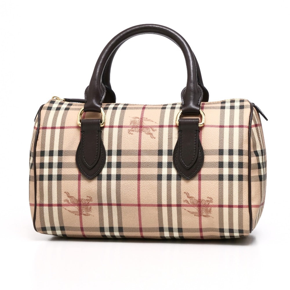 Burberry Pvc Women Handbag Black White Beige Travel Bag