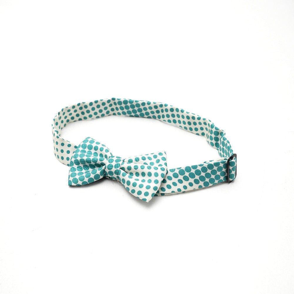 Tie Silk Type Handbag White Green Travel Bag