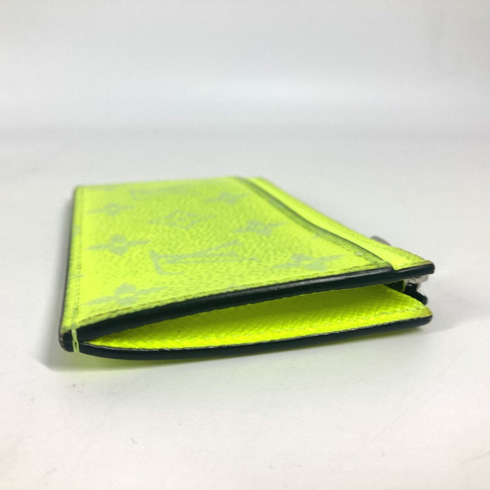 Louis Vuitton Coin M30950 Taiga yellow Taigalama Monogram Leather Canvas Wallet Case Rb 16