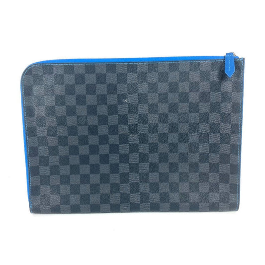 Louis Vuitton N64032 Damier Grafitto Damier Grafitte Canvas Black Clutch Bag
