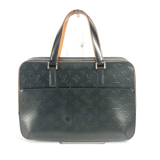 Louis Vuitton Business M55135 mat Malden Monogram Leather Black Handbag