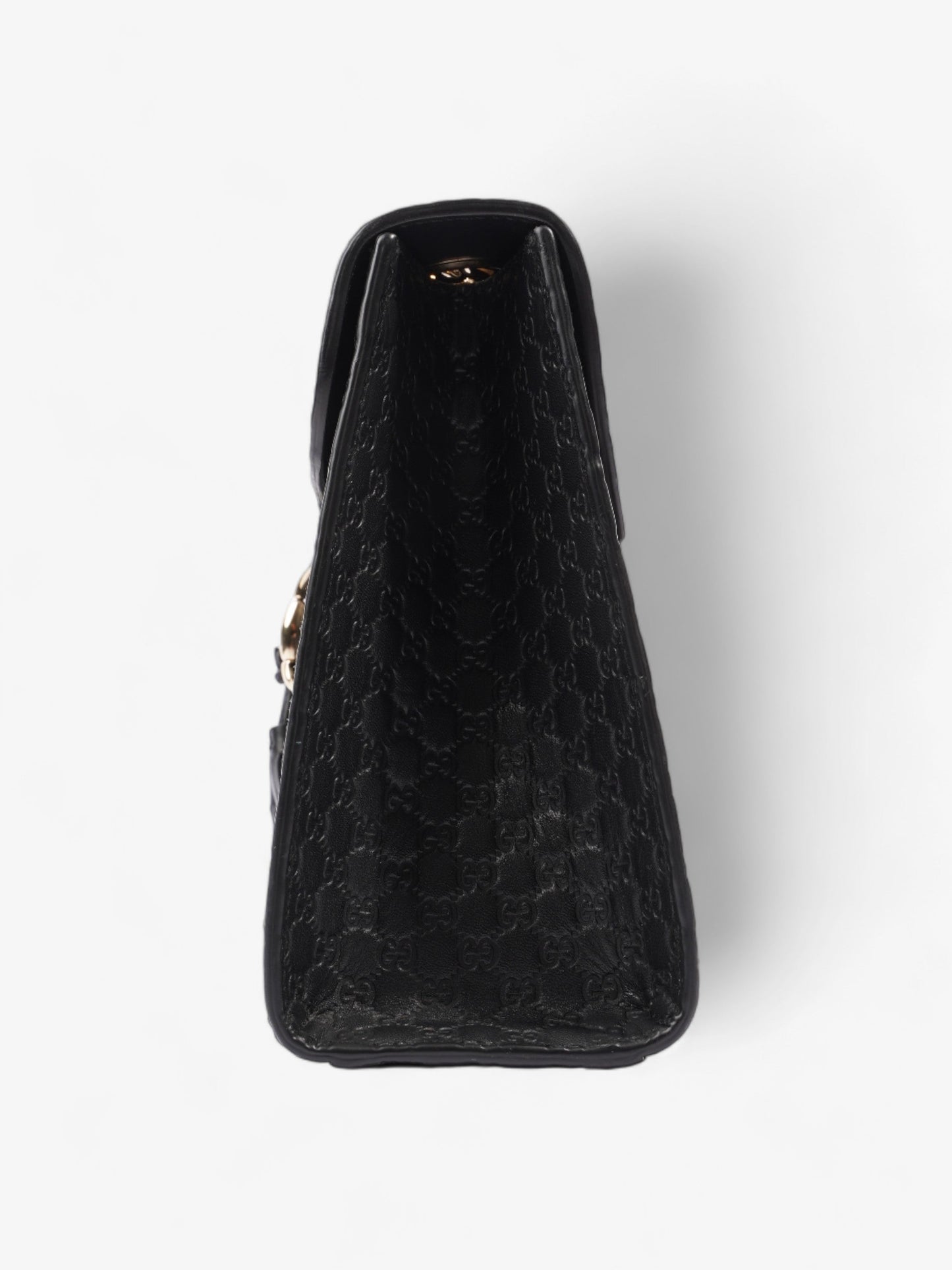 Gucci Emily ssima Chain Shoulder Bag Leather Black Leather Medium