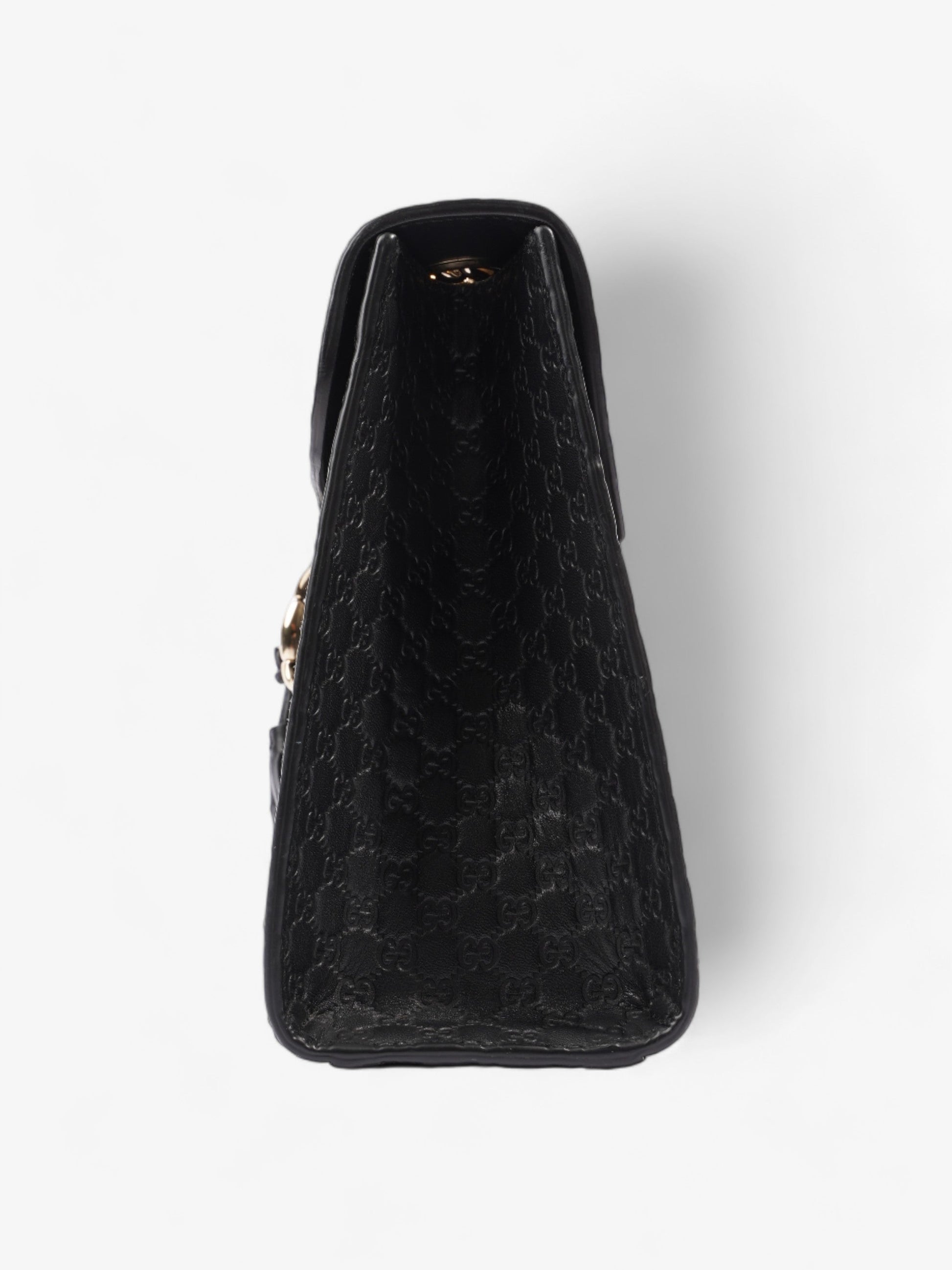 Gucci Emily ssima Chain Shoulder Bag Leather Black Leather Medium