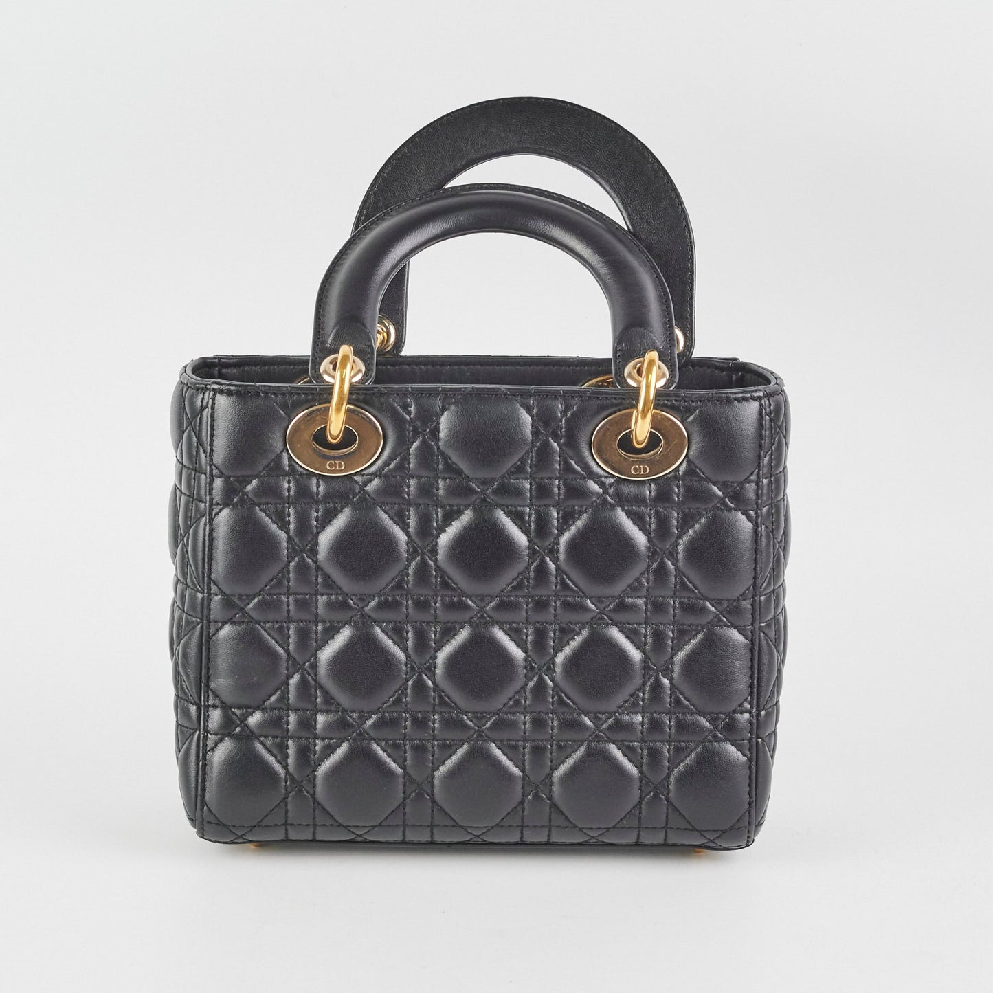 Dior Christian Lady Crossbody Bag Black Small Lady Dior Black