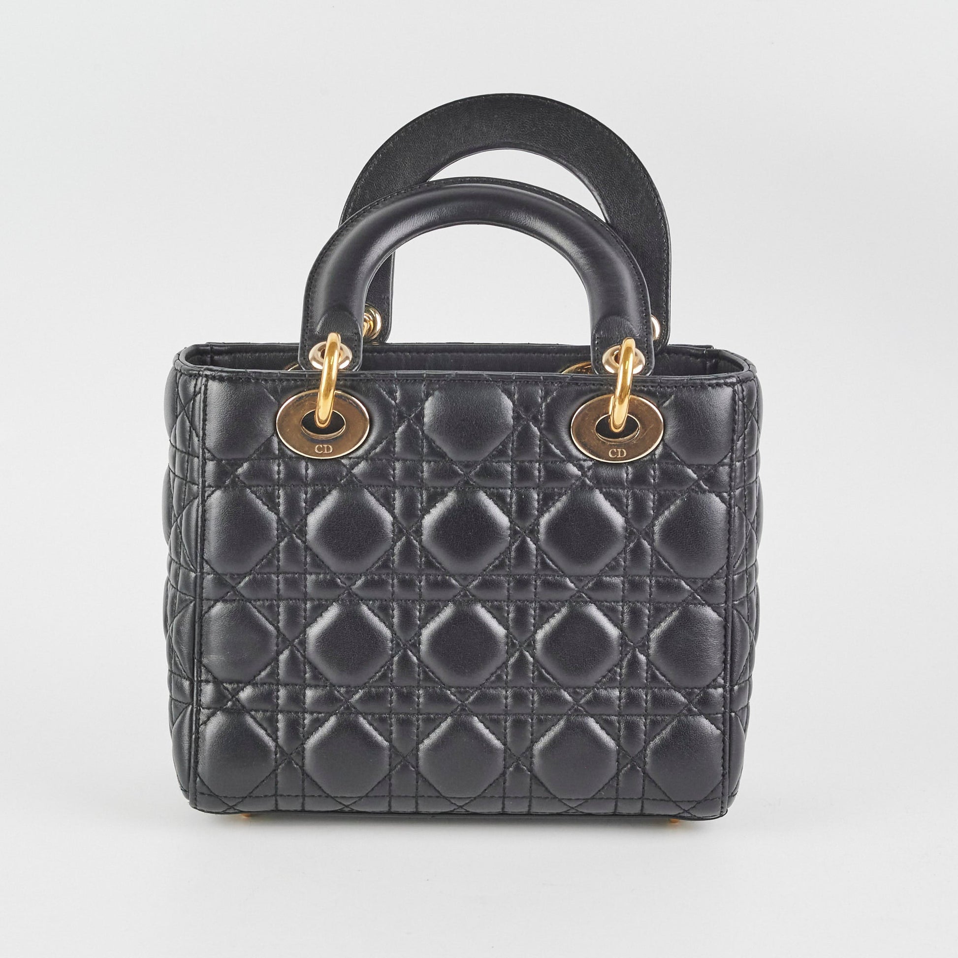 Dior Christian Lady Crossbody Bag Black Small Lady Dior Black