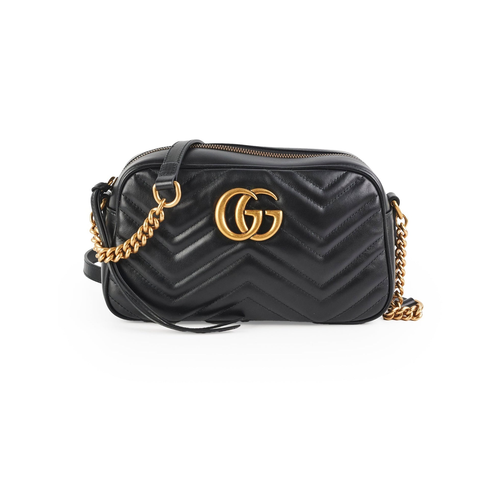 Gucci Marmont Camera Bag Black Small Crossbody Bag Bag Black