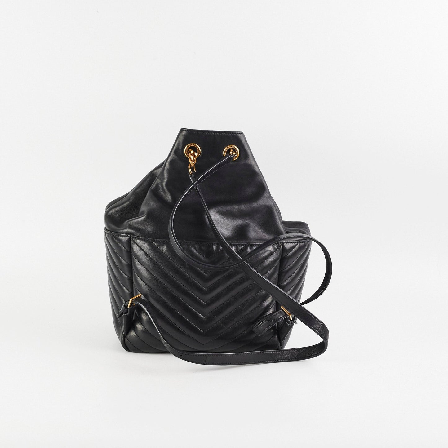 YSL Saint Laurent Joe Backpack Black