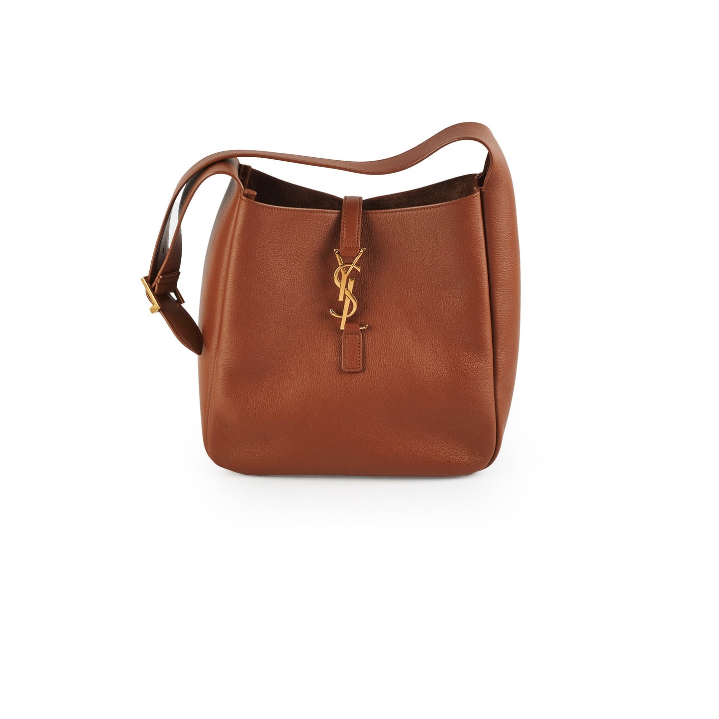 YSL Saint Laurent Le Tote Leather Brown Shoulder Bag