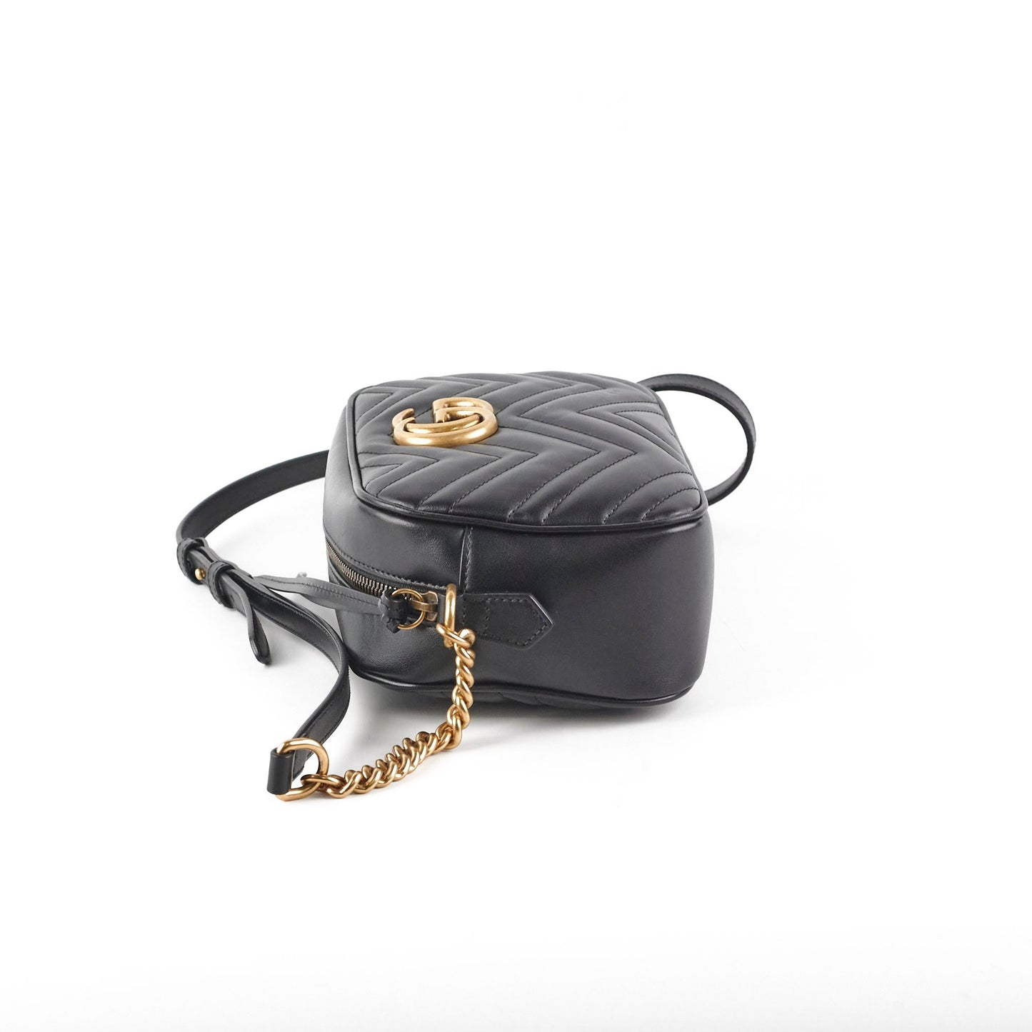 Gucci Marmont Camera Bag Black Small Travel Bag 4