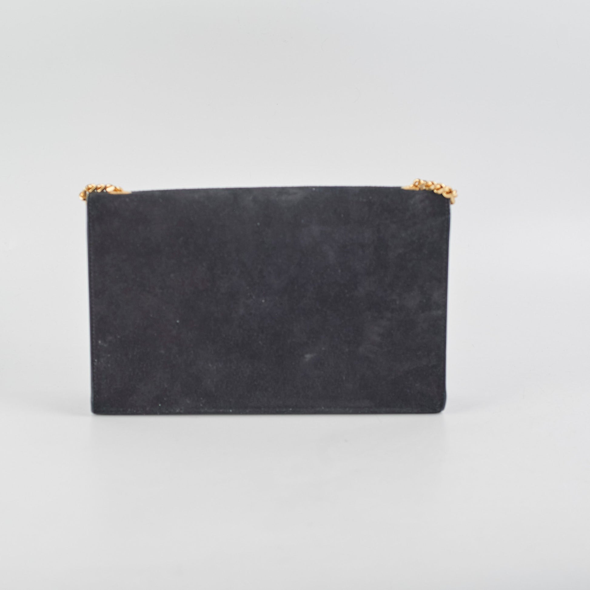YSL Saint Laurent Kate Tassel Crossbody Bag Suede Black Medium