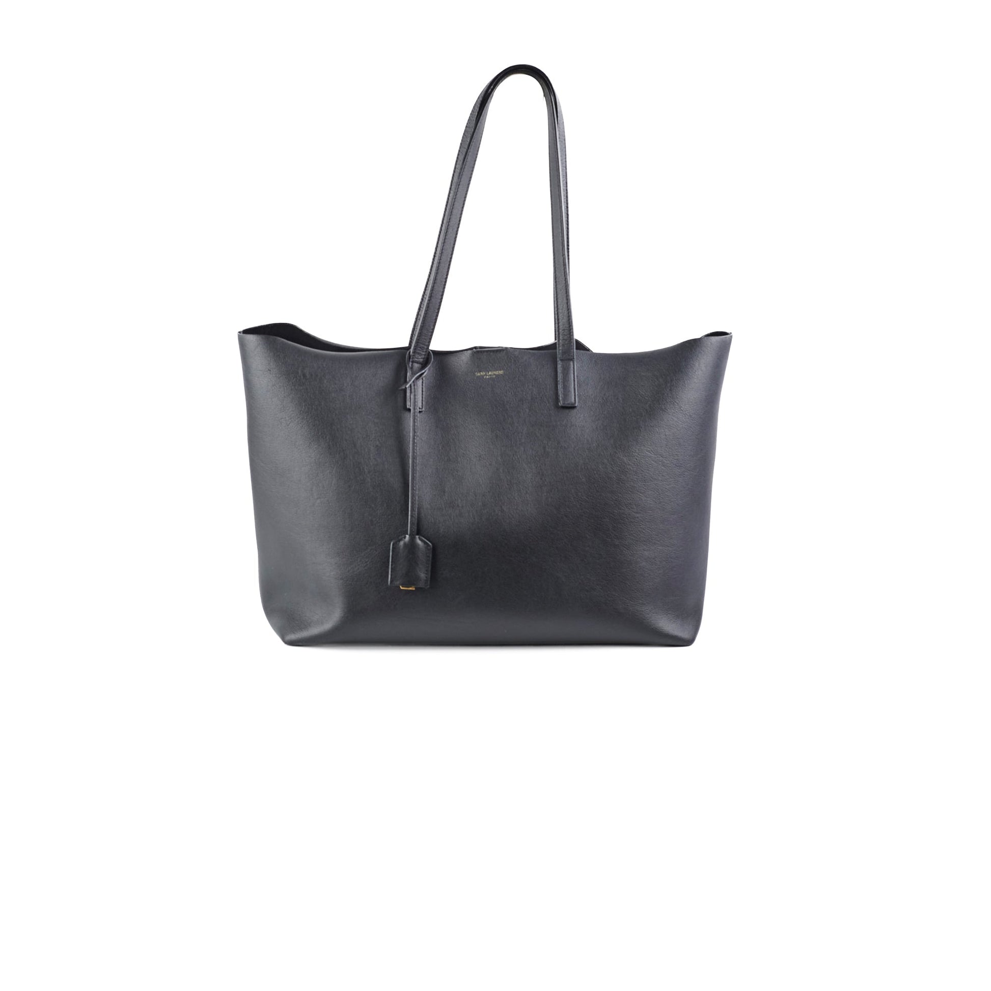 YSL Saint Laurent East West Shopping Shoulder Tote Leather Black Shoulder Bag