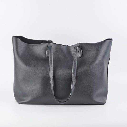 YSL Saint Laurent East West Shopping Shoulder Tote Leather Black Shoulder Bag