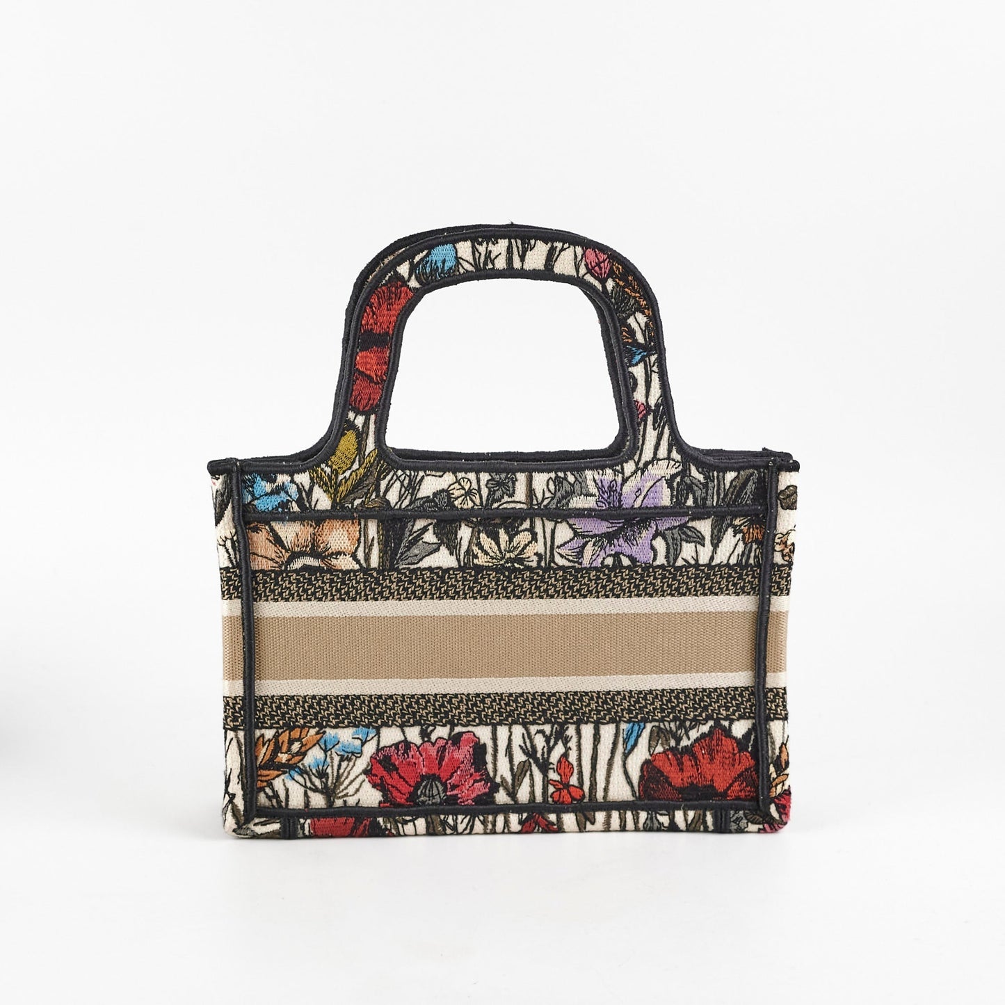 Dior Christian Book Tote Floral Mini Tote Bag