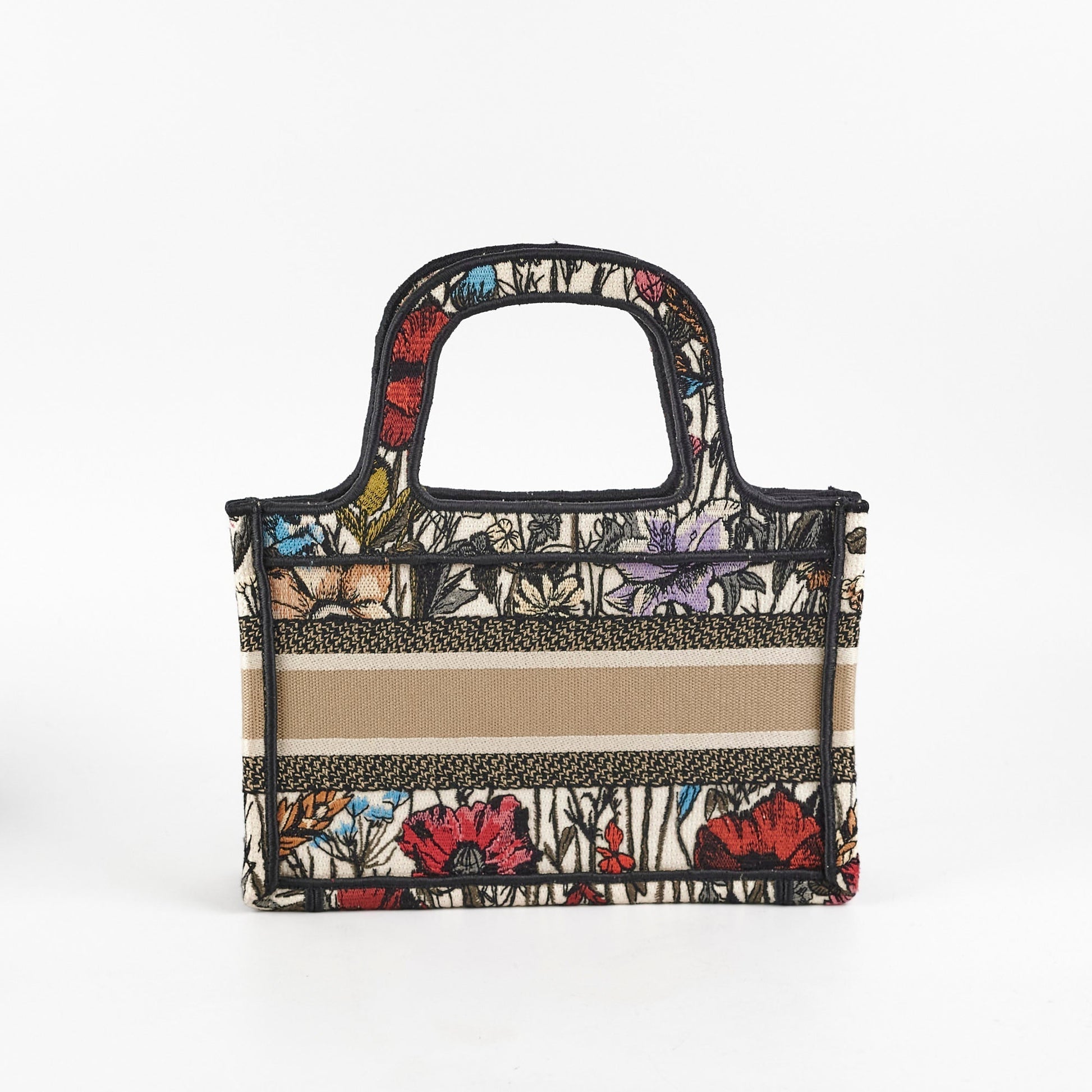 Dior Christian Book Tote Floral Mini Tote Bag