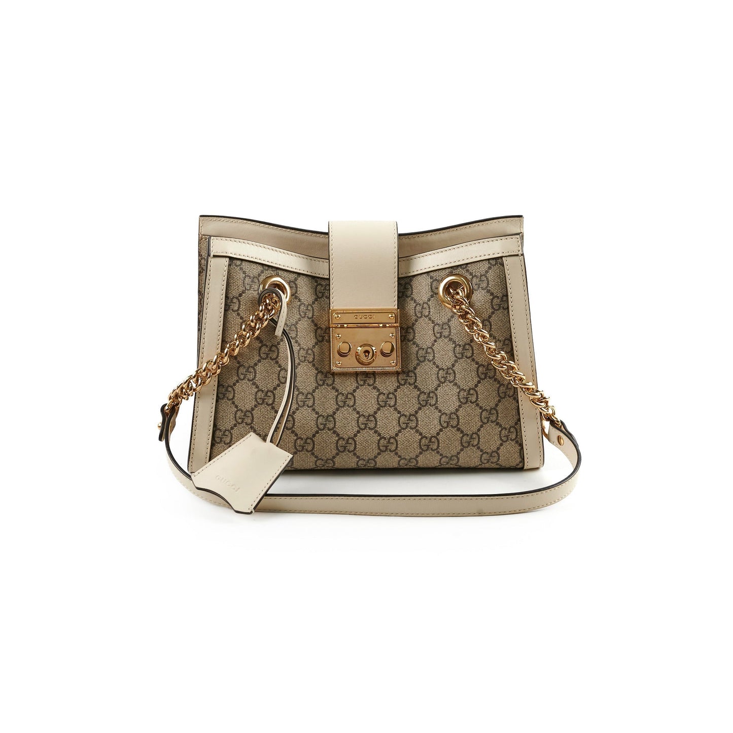 Gucci Deal Of The Week Padlock Shoulder Bag White Small