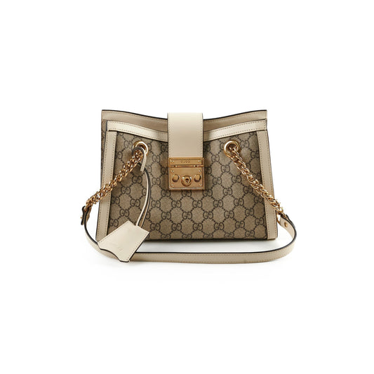 Gucci Deal Of The Week Padlock Shoulder Bag White Small