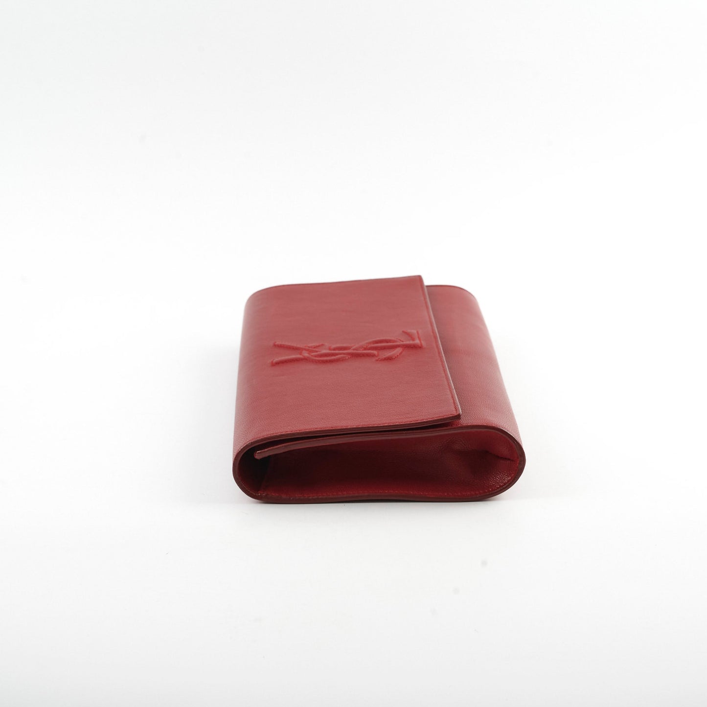 YSL Saint Laurent Clutch Leather Red Clutch Bag