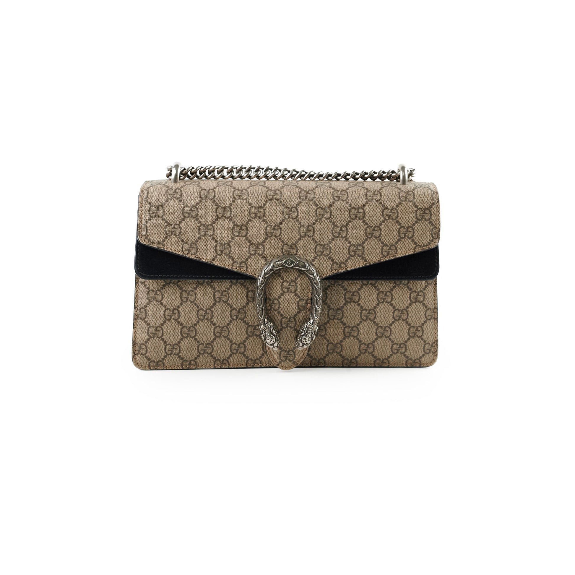 Gucci Dionysus Supreme Shoulder Bag Black Medium