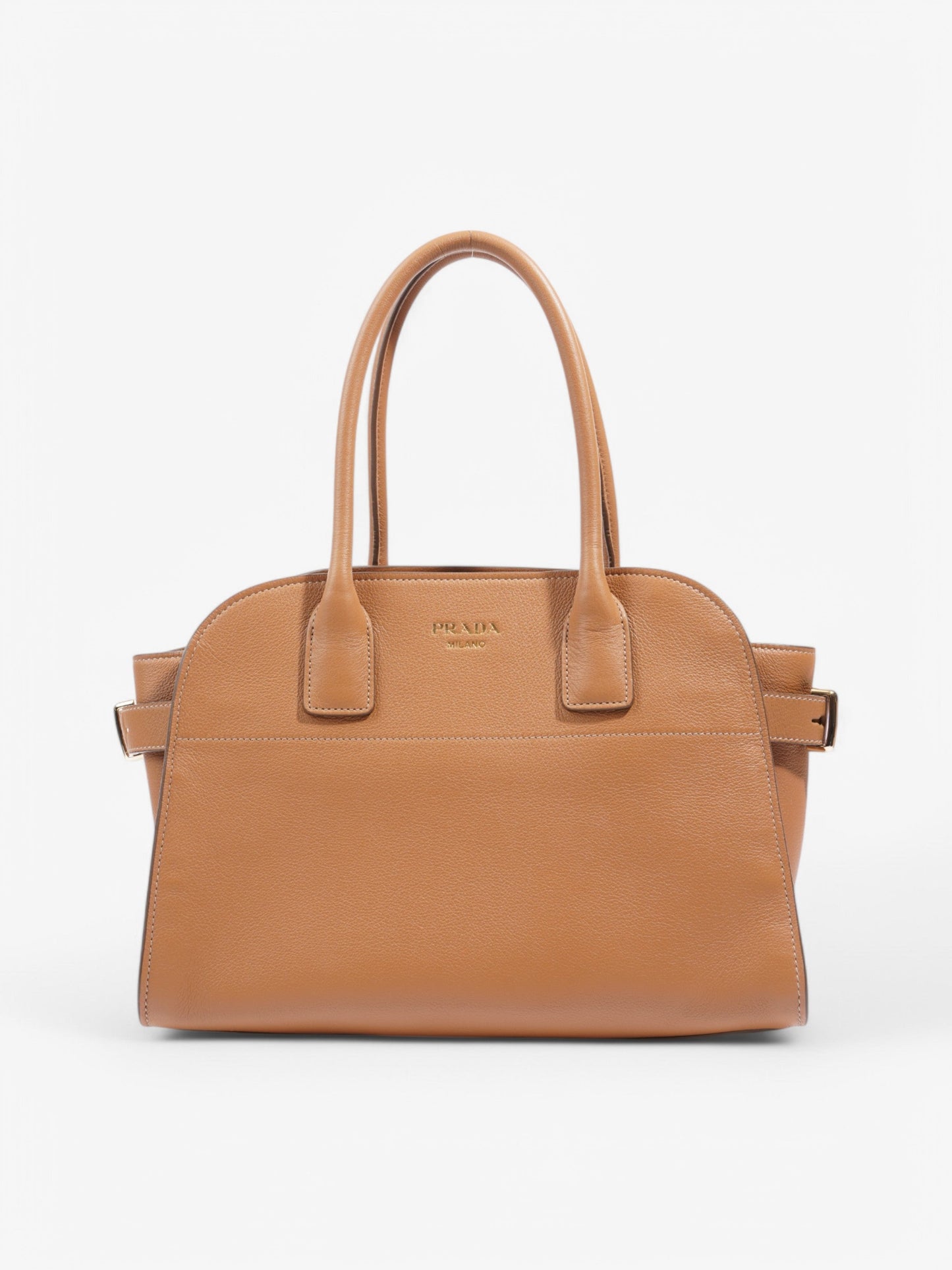 Prada Tote Bag Leather Brown