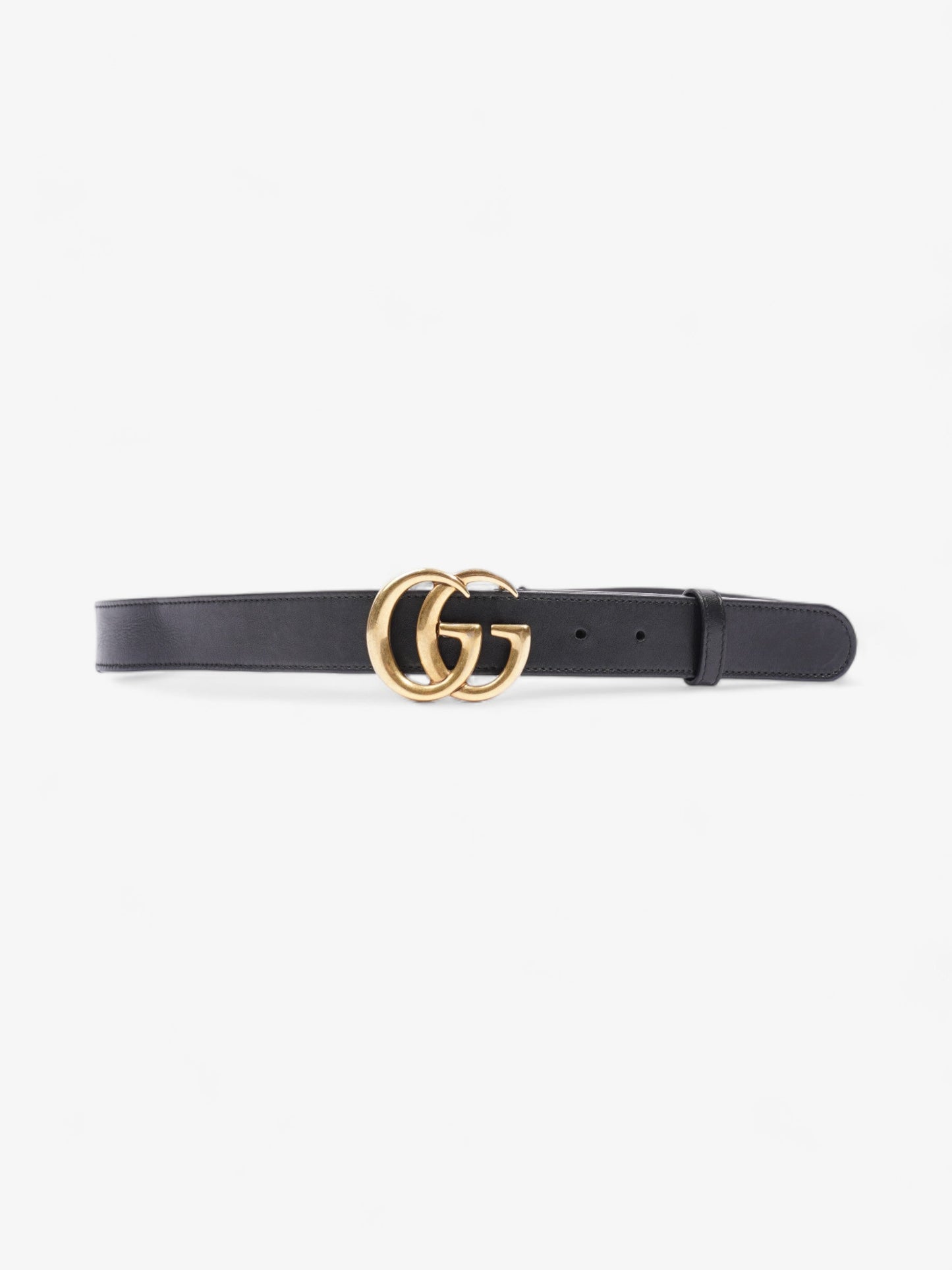 Gucci Marmont Wide Belt Handbag Leather Black Accessory 90Cm 37