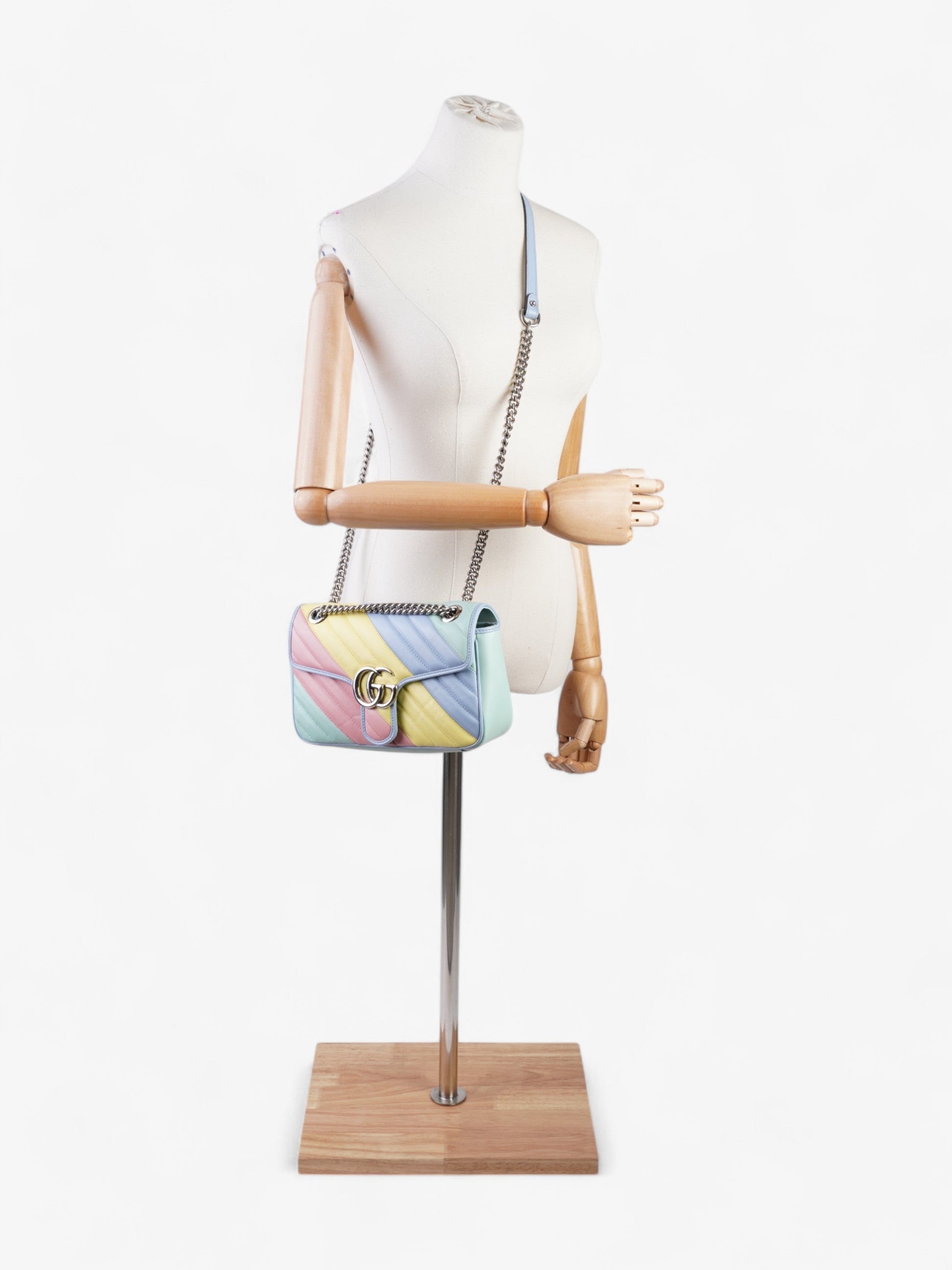 Gucci Marmont Pastel Calfskin Crossbody Bag Leather Small
