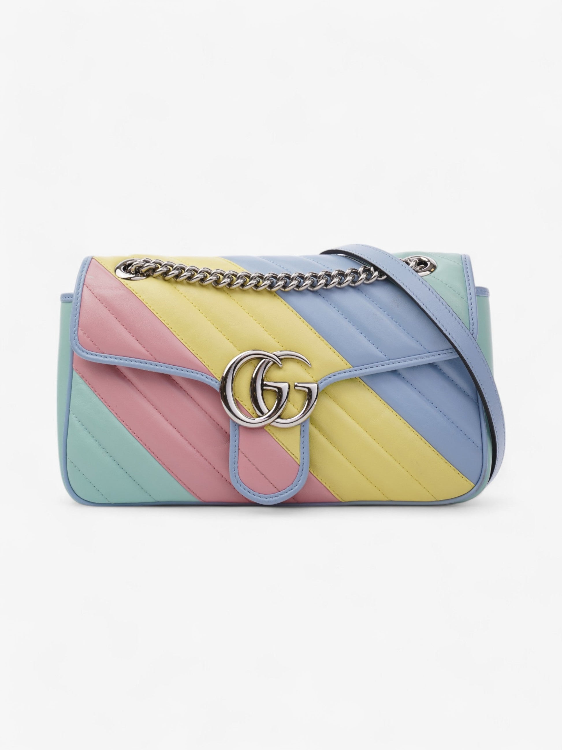 Gucci Marmont Pastel Calfskin Crossbody Bag Leather Small