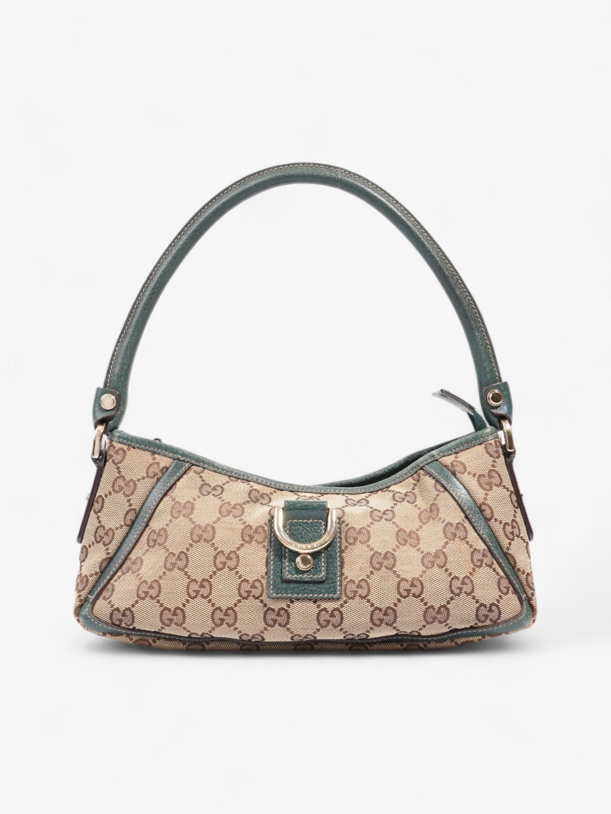 Gucci Abbey Ring And Ebony Supreme Shoulder Bag Canvas Beige Jewelry