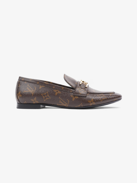Louis Vuitton Upper Flat Loafer Coated EU 38 Monogram Canvas Coated Canvas Apparel