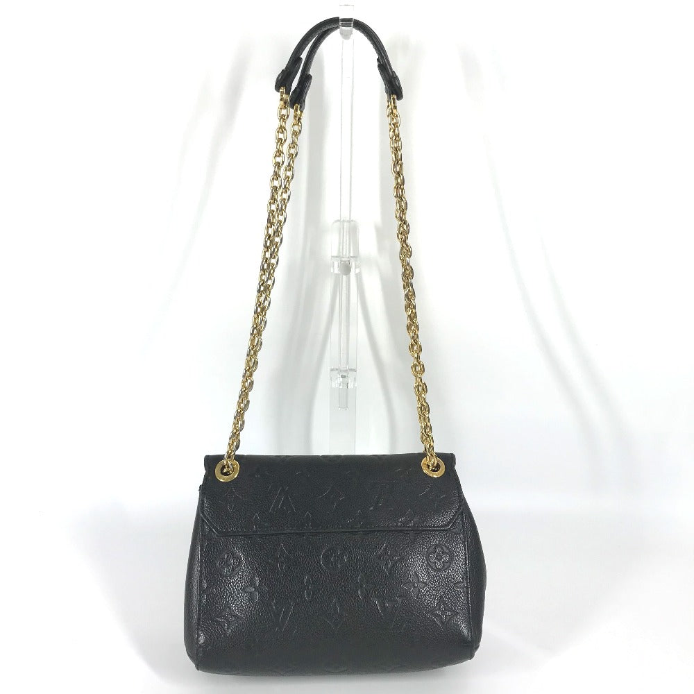 Louis Vuitton M44550 Ann Platt Ann Platt Monogram Leather Black Shoulder Bag