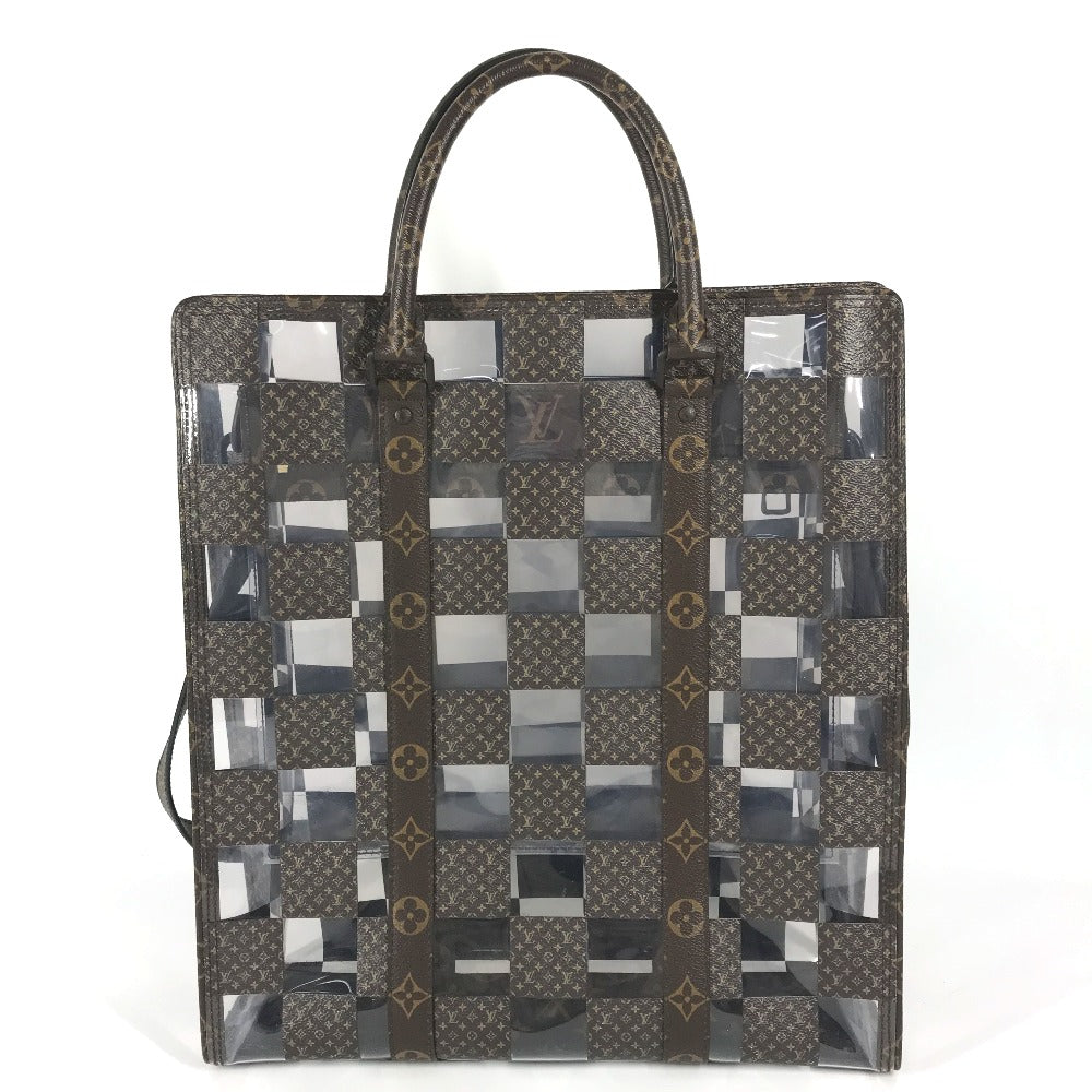 Louis Vuitton M20866 Plastics chess Sac Plat Monogram Canvas Brown Handbag
