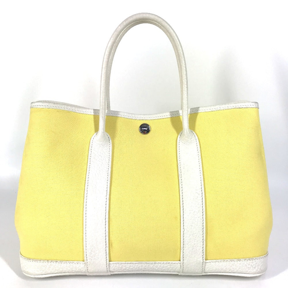 Toile H, Yellow Garden Party Tpm Garden Leather Travel Bag