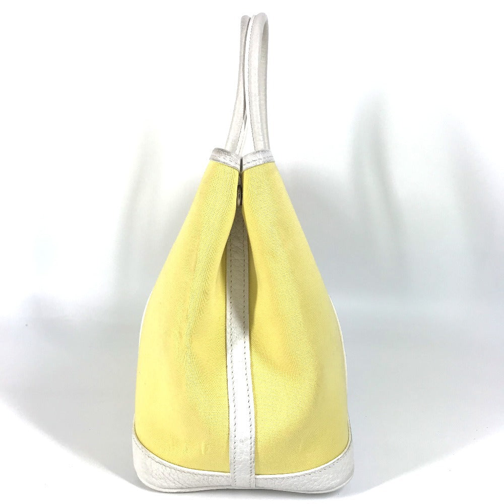 Toile H, Yellow Garden Party Tpm Garden Leather Travel Bag