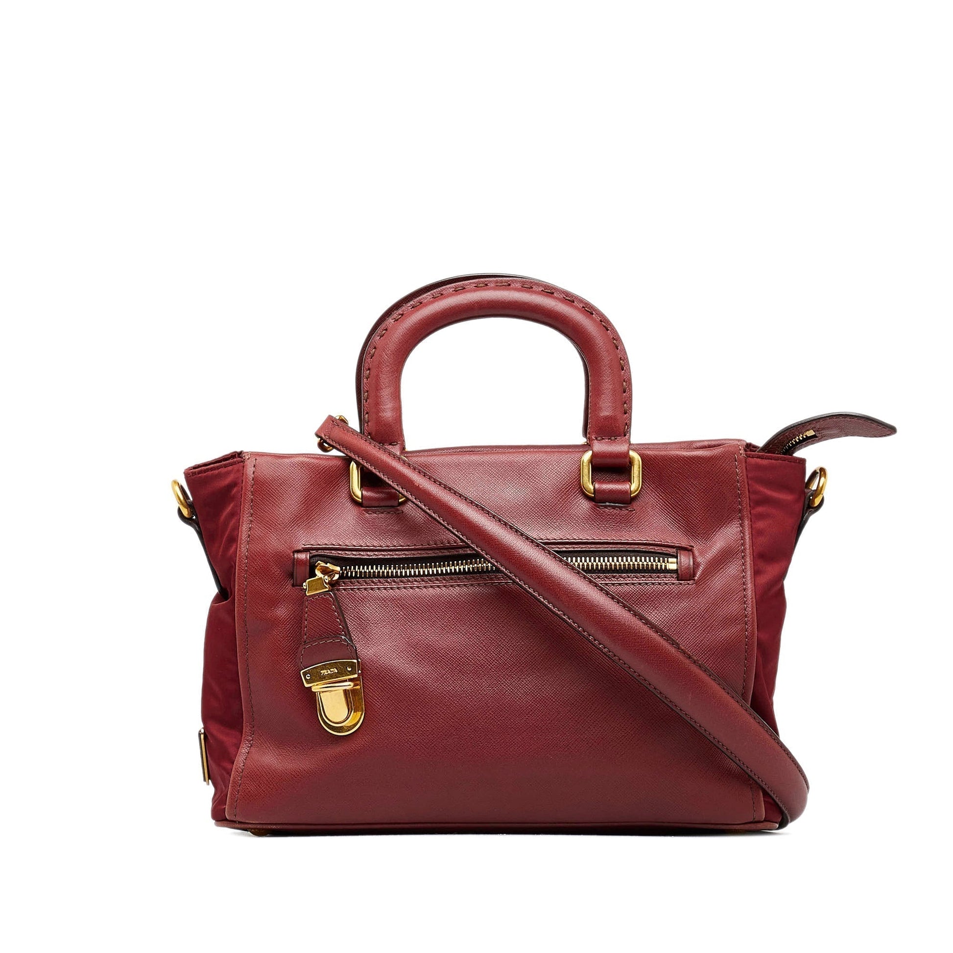 Prada Daino Satchel Vitello Satchel Bag