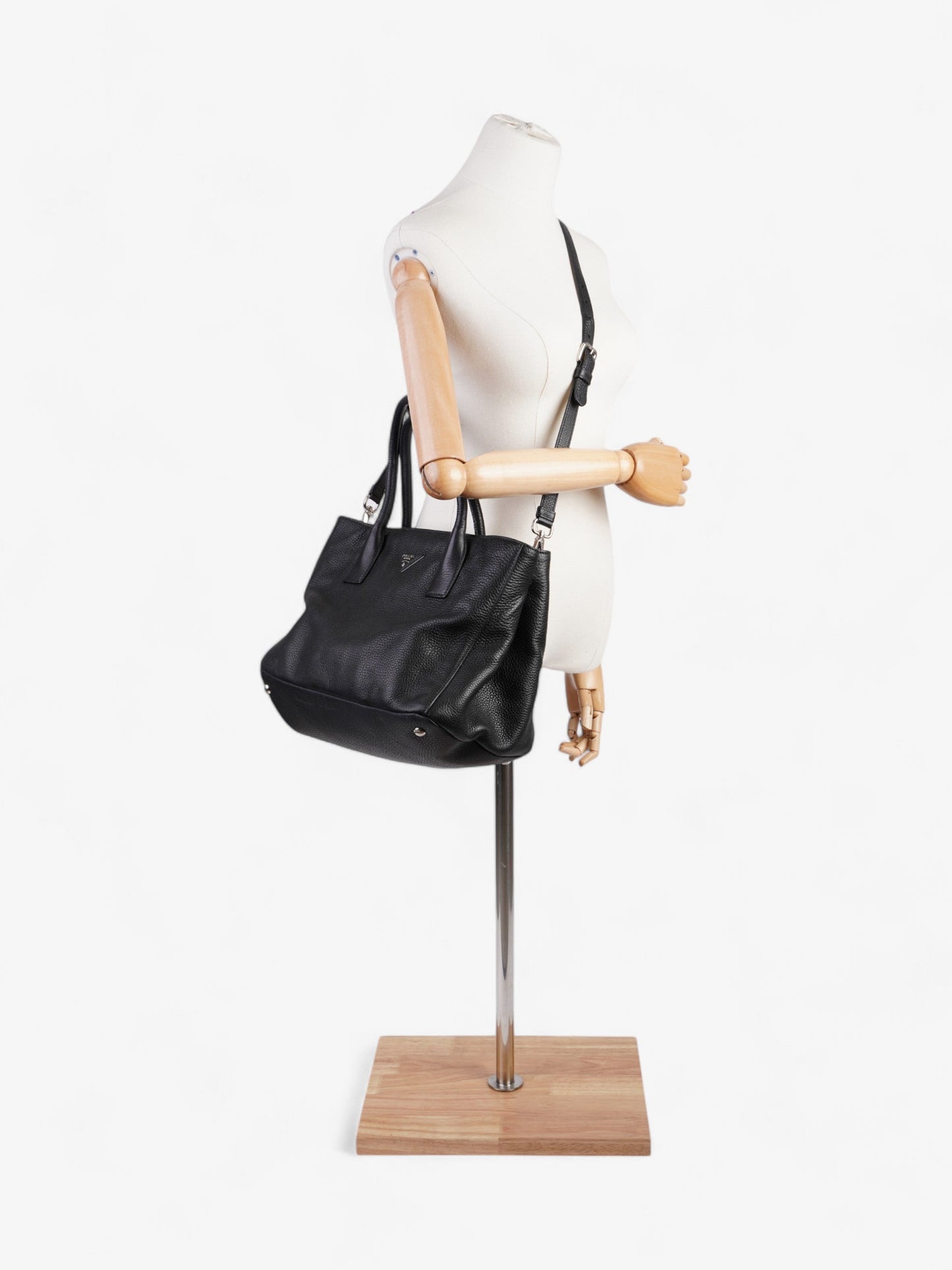 Prada Daino Tote Leather Saffiano Vitello Shoulder Bag