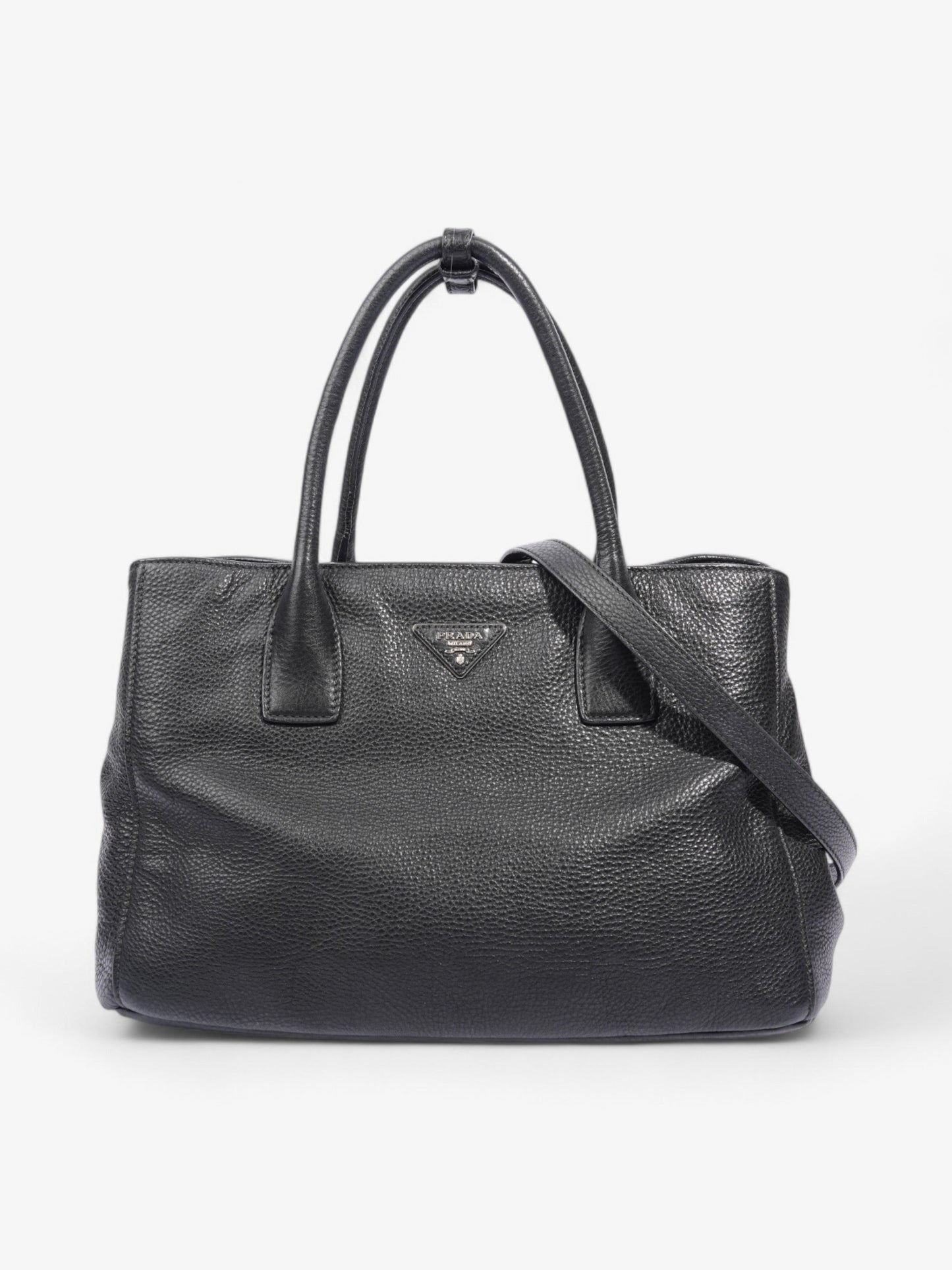 Prada Daino Tote Leather Saffiano Vitello Shoulder Bag