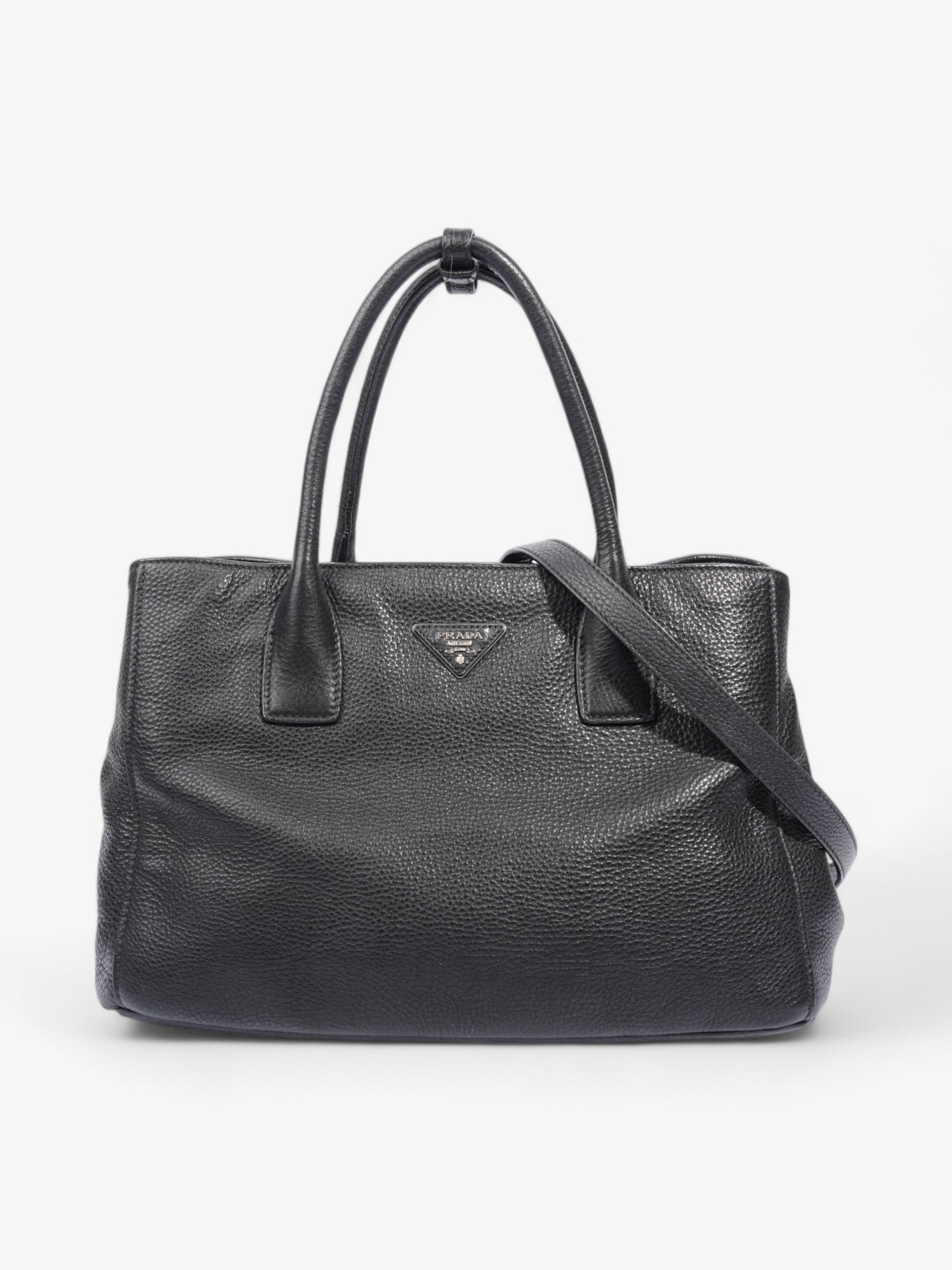 Prada Daino Tote Leather Saffiano Vitello Shoulder Bag