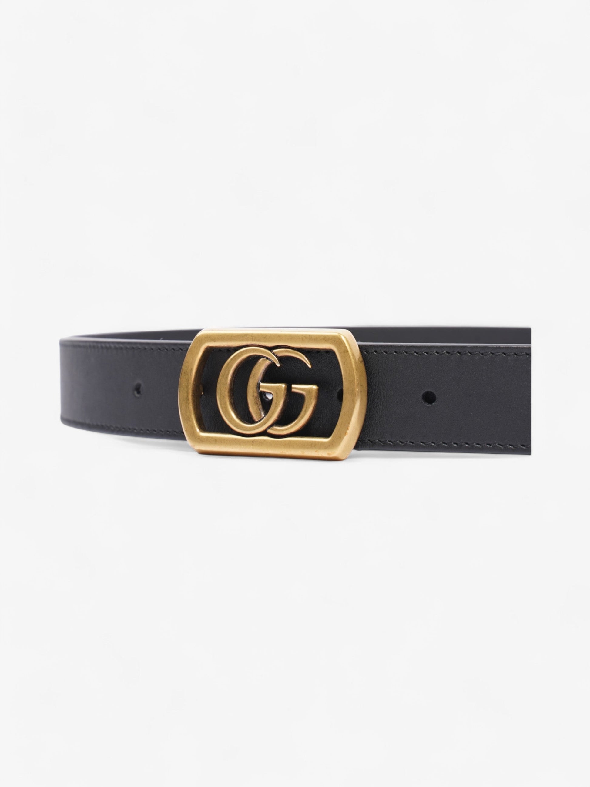 Gucci Marmont Belt Handbag Black Gold Accessory