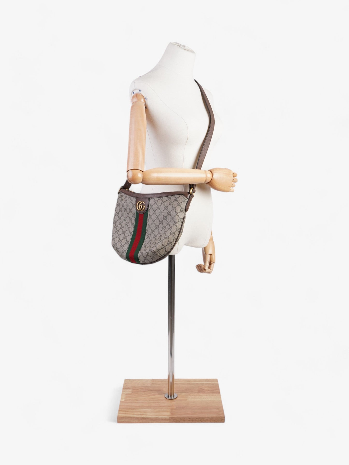 Gucci Ophidia Supreme Coated Small Crossbody Bag Canvas Red