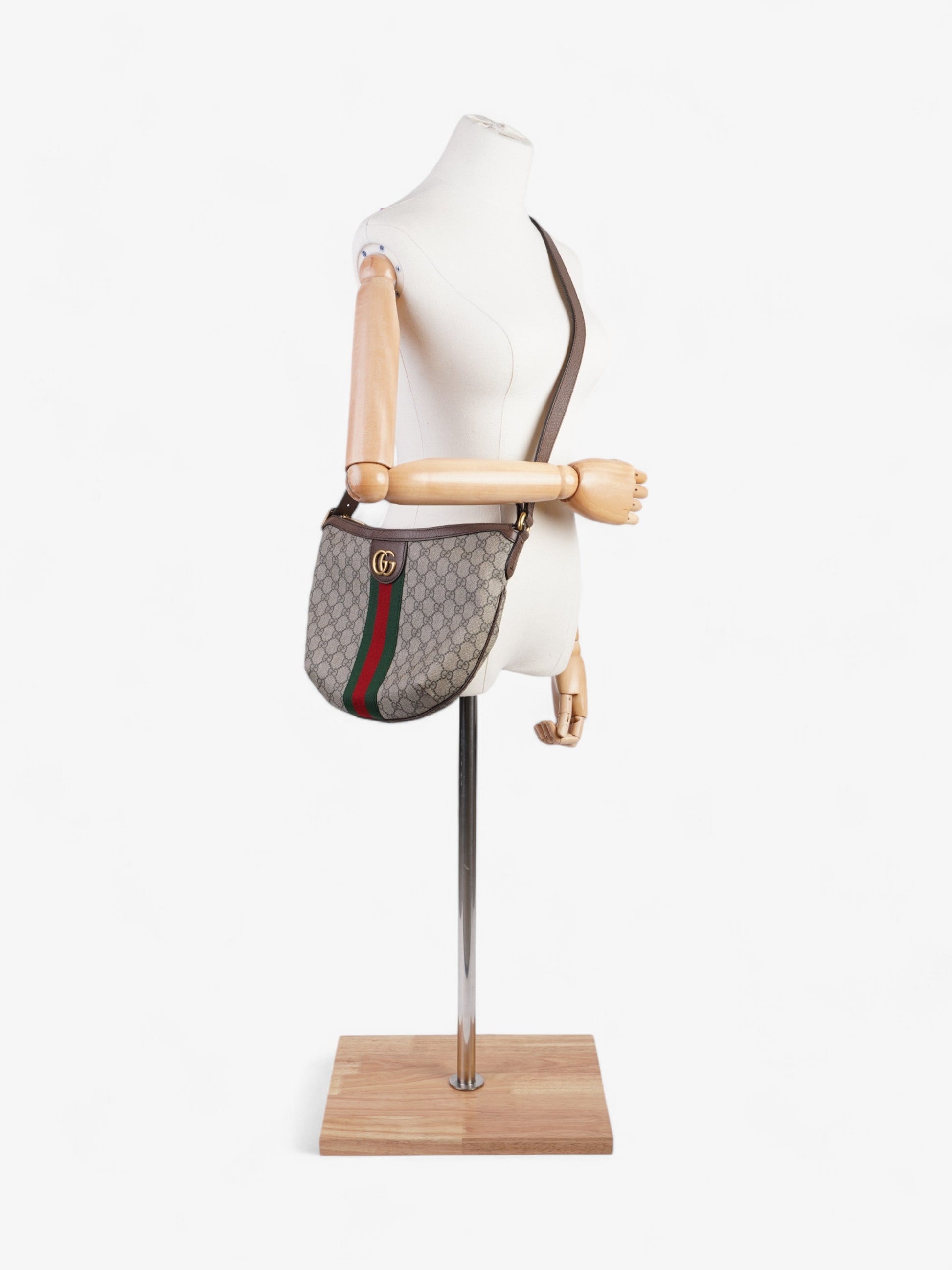 Gucci Ophidia Supreme Coated Small Crossbody Bag Canvas Red