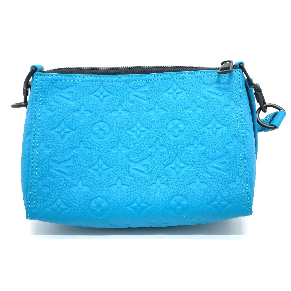 Louis Vuitton M55925 Ann Platt Ann Platt Monogram Leather Blue Crossbody Bag