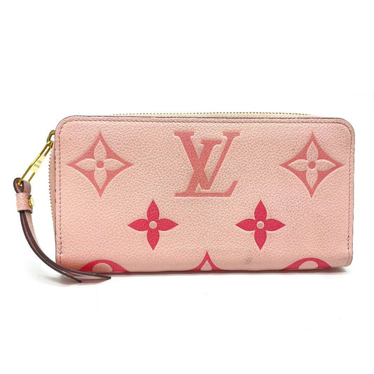Louis Vuitton Long Purse M80403 Ann Platt Monogram Leather Pink Wallet Case